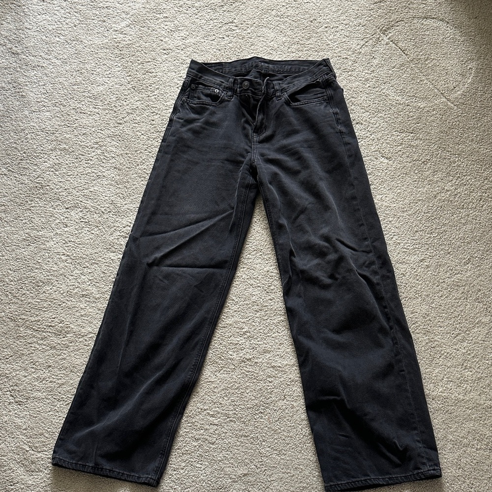 American Eagle Outfitters Black Flare Jeans